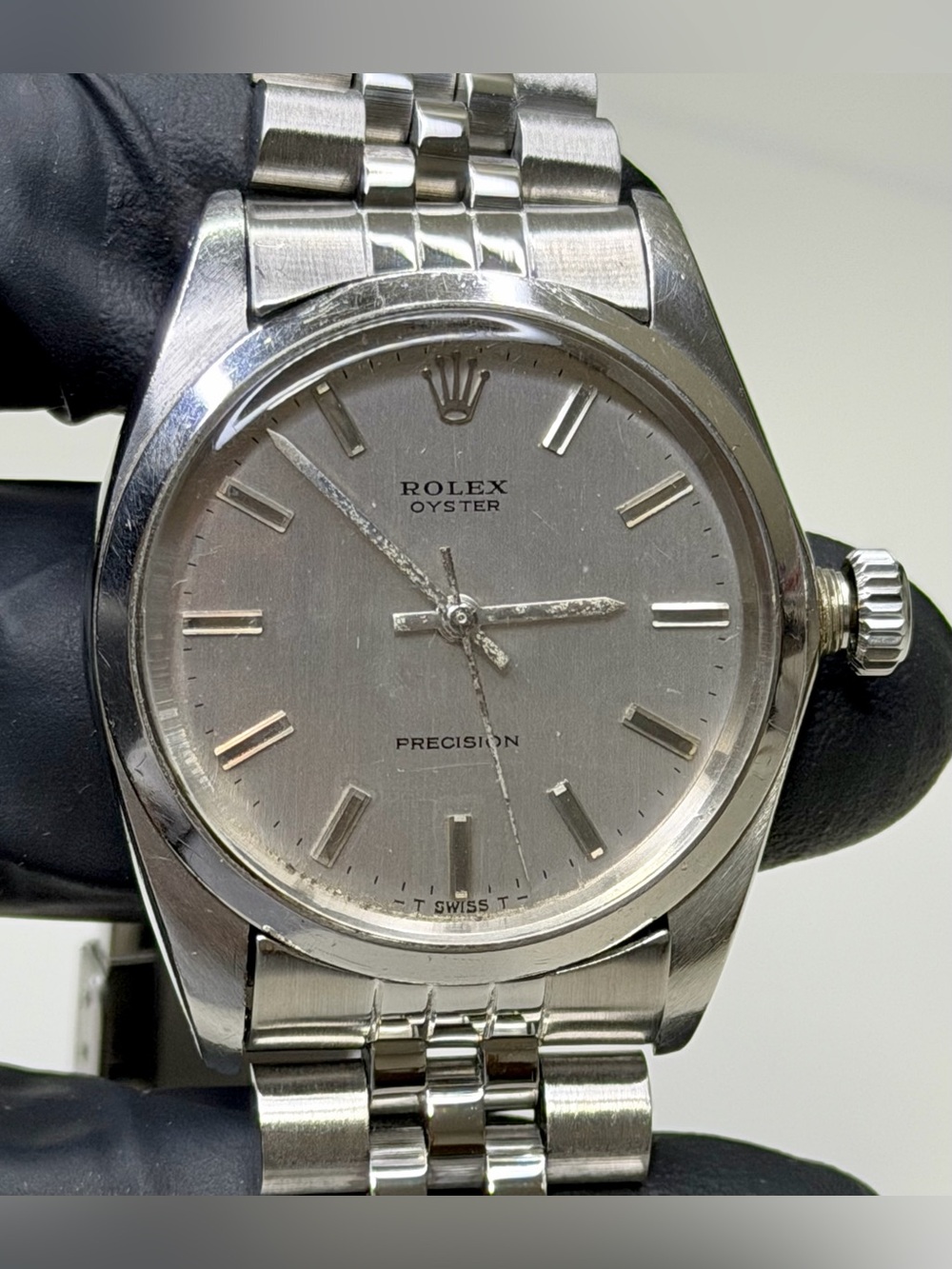 Rolex Oyster Precision 6426 Mechanical Silver Stainless Steel 34mm Luxury Watch